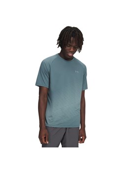 Męska koszulka treningowa Under Armour UA Tech Fade SS - zielona ze sklepu Sportstylestory.com w kategorii T-shirty męskie - zdjęcie 187384205