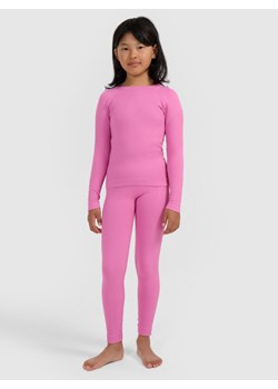 Dziewczęca bielizna termoaktywna komplet 4F 4FJRAW25USEAF264 - różowa ze sklepu Sportstylestory.com w kategorii Bielizna termoaktywna - zdjęcie 187384239