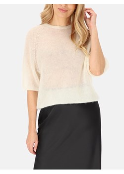 Biały sweter moherowy damski L'AF Era ze sklepu Eye For Fashion w kategorii Swetry damskie - zdjęcie 187384599