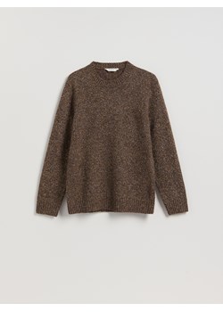 Reserved - Sweter z domieszką wełny - brązowy ze sklepu Reserved w kategorii Swetry męskie - zdjęcie 187384678