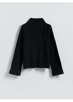 Reserved - Sweter z wełną - czarny ze sklepu Reserved w kategorii Swetry damskie - zdjęcie 187384708
