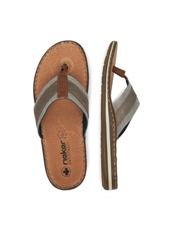 Japonki Rieker 21095-42 Beżowy ze sklepu eobuwie.pl w kategorii Klapki męskie - zdjęcie 187384907
