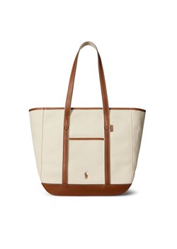 Torebka Polo Ralph Lauren 428968158001 Écru ze sklepu eobuwie.pl w kategorii Torby Shopper bag - zdjęcie 187384956