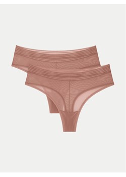 Triumph Komplet stringów Tempting Sheer 10218590 Beżowy ze sklepu MODIVO w kategorii Majtki damskie - zdjęcie 187385165