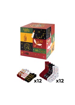 Kalendarz Adwentowy ze Skarpetkami Harry Potter 24-pak ze sklepu Sklep SOXO w kategorii Skarpetki damskie - zdjęcie 187385435