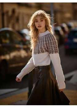 Mohito - Sweter z wełną i moherem - pastelowy różowy ze sklepu Mohito w kategorii Swetry damskie - zdjęcie 187385545