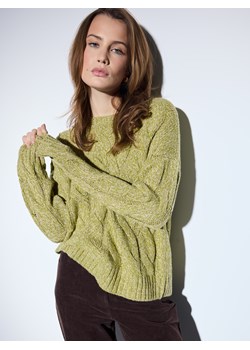 Mohito - Zielony sweter z domieszką wełny - oliwkowy ze sklepu Mohito w kategorii Swetry damskie - zdjęcie 187385548