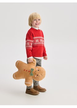 Reserved - Sweter ze wzorem - czerwony ze sklepu Reserved w kategorii Swetry chłopięce - zdjęcie 187386247