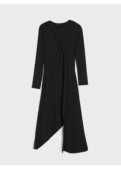 Sinsay - Sukienka midi z asymetrycznym dołem - czarny ze sklepu Sinsay w kategorii Sukienki - zdjęcie 187386816