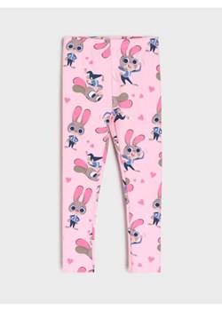 Sinsay - Legginsy ze wzorem Disney Zwierzogród - różowy ze sklepu Sinsay w kategorii Spodnie dziewczęce - zdjęcie 187386875