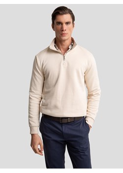 Bluza męska ze stójką kremowa Salih 103 ze sklepu Big Star w kategorii Bluzy męskie - zdjęcie 187387616