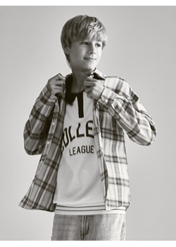 Reserved - Koszula w kratę - jasnoszary ze sklepu Reserved w kategorii Koszule chłopięce - zdjęcie 187387716