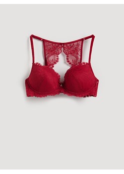 Reserved - Biustonosz z koronką - czerwony ze sklepu Reserved w kategorii Biustonosze - zdjęcie 187387788