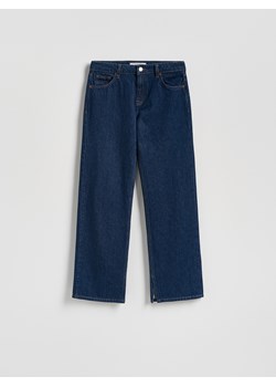 Reserved - Jeansy straight - granatowy ze sklepu Reserved w kategorii Jeansy damskie - zdjęcie 187387855