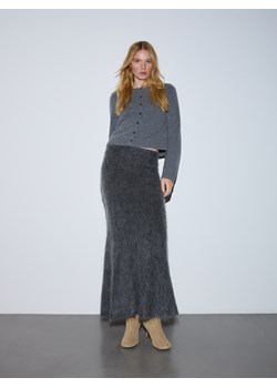 Reserved - Wełniany kardigan - szary ze sklepu Reserved w kategorii Swetry damskie - zdjęcie 187387865