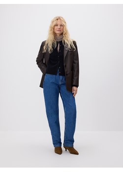 Reserved - Wełniany kardigan - czarny ze sklepu Reserved w kategorii Swetry damskie - zdjęcie 187387876