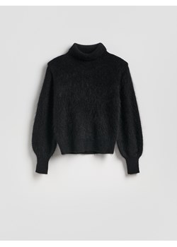 Reserved - Sweter z moherem - czarny ze sklepu Reserved w kategorii Swetry damskie - zdjęcie 187387916