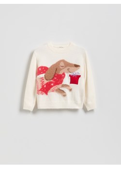 Reserved - Sweter z grającą aplikacją - wielobarwny ze sklepu Reserved w kategorii Swetry dziewczęce - zdjęcie 187387967