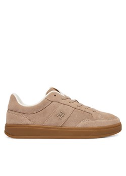 Tommy Hilfiger Sneakersy Th Heritage Court Sneaker Suede FW0FW09266 Beżowy ze sklepu MODIVO w kategorii Buty sportowe damskie - zdjęcie 187388458