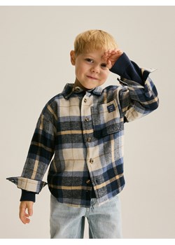 Reserved - Bawełniana koszula w kratę - niebieski ze sklepu Reserved w kategorii Koszule chłopięce - zdjęcie 187388698
