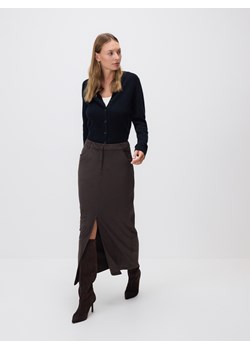 Reserved - Wełniany kardigan - czarny ze sklepu Reserved w kategorii Swetry damskie - zdjęcie 187388778