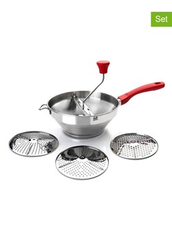 Ibili 4-częściowy zestaw w kolorze srebrno-czerwonym ze sklepu Limango Polska w kategorii Akcesoria kuchenne - zdjęcie 187388916