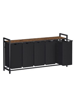 Songmics Kosz w kolorze czarno-brązowym na pranie - 143,5 x 72 x 33 cm ze sklepu Limango Polska w kategorii Akcesoria łazienkowe - zdjęcie 187389206