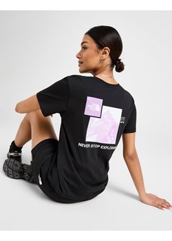 THE NORTH FACE T-SHIRT MTN BOX GRPH T BLK/PNK ze sklepu JD Sports  w kategorii Bluzki damskie - zdjęcie 187390277