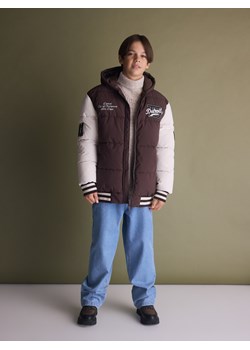 Reserved - Kurtka bomber - ciemnobrązowy ze sklepu Reserved w kategorii Kurtki chłopięce - zdjęcie 187390466