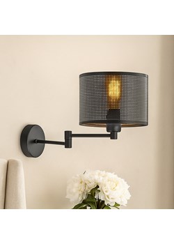 Czarna lampka ścienna na wysięgniku regulowanym BRAGE AŻUR ze sklepu Lysne w kategorii Lampy ścienne - zdjęcie 187390609