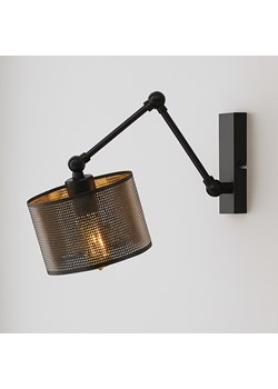 Czarny kinkiet na wysięgniku ruchomym do sypialni TULON AŻUR ze sklepu Lysne w kategorii Lampy ścienne - zdjęcie 187390615