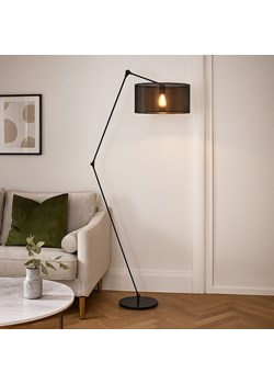 Czarna lampa podłogowa na ruchomym ramieniu BARI AŻUR ze sklepu Lysne w kategorii Lampy podłogowe - zdjęcie 187390616