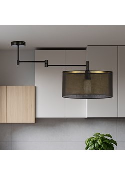 Czarna lampa sufitowa z regulowanym ramieniem RANGUN AŻUR ze sklepu Lysne w kategorii Lampy wiszące - zdjęcie 187390638