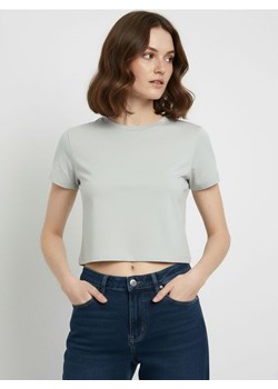 Sinsay - Crop top - szary ze sklepu Sinsay w kategorii Bluzki damskie - zdjęcie 187390749