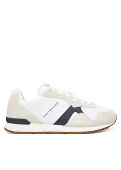 Sneakersy Tommy Hilfiger Runner Icon Mix FM0FM05679 Écru ze sklepu eobuwie.pl w kategorii Buty sportowe męskie - zdjęcie 187390859