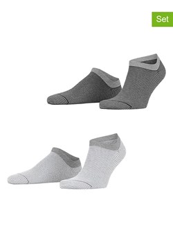 ESPRIT Skarpety (2 pary) &quot;Allover Stripe&quot; w kolorze szarym ze sklepu Limango Polska w kategorii Skarpetki męskie - zdjęcie 187391969