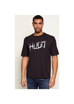 Hugo Blue T-shirt Namerix | Regular Fit ze sklepu Gomez Fashion Store w kategorii T-shirty męskie - zdjęcie 187392679