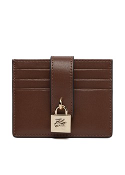 Etui na karty kredytowe KARL LAGERFELD B1W32025 Brązowy ze sklepu eobuwie.pl w kategorii Etui - zdjęcie 187392865