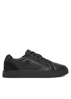 Sneakersy Calvin Klein Classic Cup Laceup Zip Lth YM0YM01437 Czarny ze sklepu eobuwie.pl w kategorii Buty sportowe męskie - zdjęcie 187392868