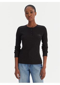Calvin Klein Jeans Bluzka LV047E201G Czarny Regular Fit ze sklepu MODIVO w kategorii Bluzki damskie - zdjęcie 187393085