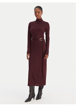 Vero Moda Sukienka dzianinowa Louisa 10336207 Bordowy Loose Fit ze sklepu MODIVO w kategorii Sukienki - zdjęcie 187393125