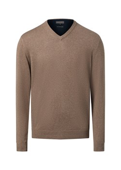 Finshley & Harding Sweter z dodatkiem kaszmiru Mężczyźni Bawełna błotnisty marmurkowy ze sklepu vangraaf w kategorii Swetry męskie - zdjęcie 187393665