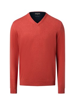 Finshley & Harding Sweter z dodatkiem kaszmiru Mężczyźni Bawełna sjena marmurkowy ze sklepu vangraaf w kategorii Swetry męskie - zdjęcie 187393667