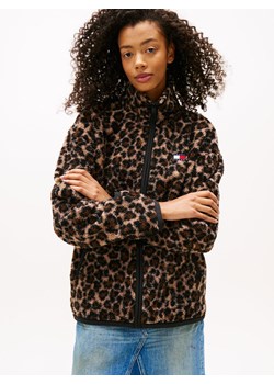 Tommy Jeans Damska kurtka polarowa Kobiety brązowy wzorzysty ze sklepu vangraaf w kategorii Bluzy damskie - zdjęcie 187393677