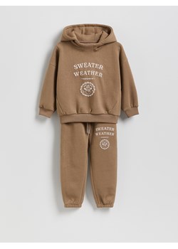 Reserved - Bawełniany komplet - beżowy ze sklepu Reserved w kategorii Komplety chłopięce - zdjęcie 187394598