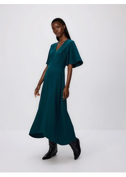 Reserved - Sukienka z lyocellem - niebieski ze sklepu Reserved w kategorii Sukienki - zdjęcie 187394995