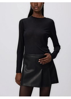 Reserved - Spódnico-szorty z imitacji skóry - czarny ze sklepu Reserved w kategorii Spódnice - zdjęcie 187395017