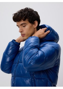 Reserved - Pikowana kurtka z kapturem - niebieski ze sklepu Reserved w kategorii Kurtki męskie - zdjęcie 187395049