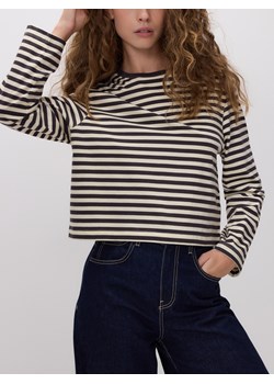 Reserved - Bawełniany longsleeve - wielobarwny ze sklepu Reserved w kategorii Bluzki damskie - zdjęcie 187395179