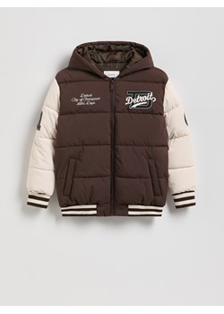 Reserved - Kurtka bomber - ciemnobrązowy ze sklepu Reserved w kategorii Kurtki chłopięce - zdjęcie 187395315